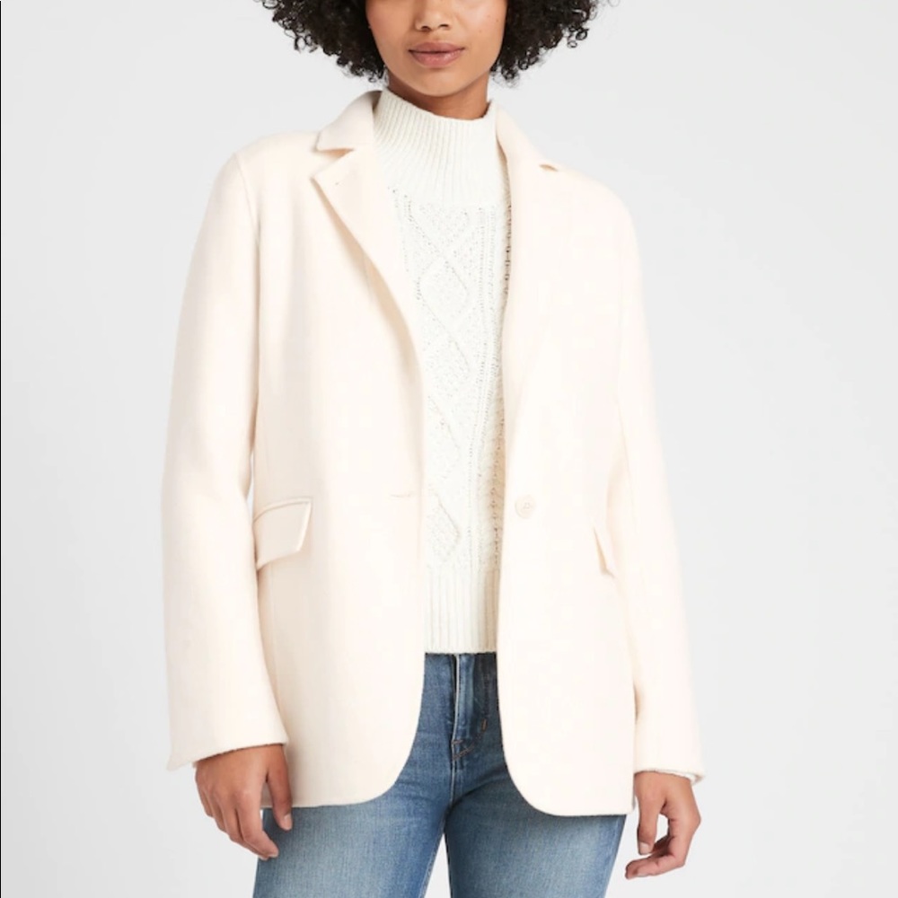 NWT Banana Republic Wool Blend Double-Faced Jacket